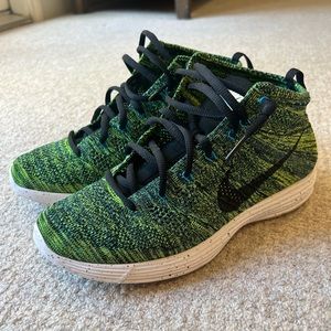 👟 NIKE FLYKNIT CHUKKA LUNARLON - GREEN MULTICOLOR - MENS SIZE 8